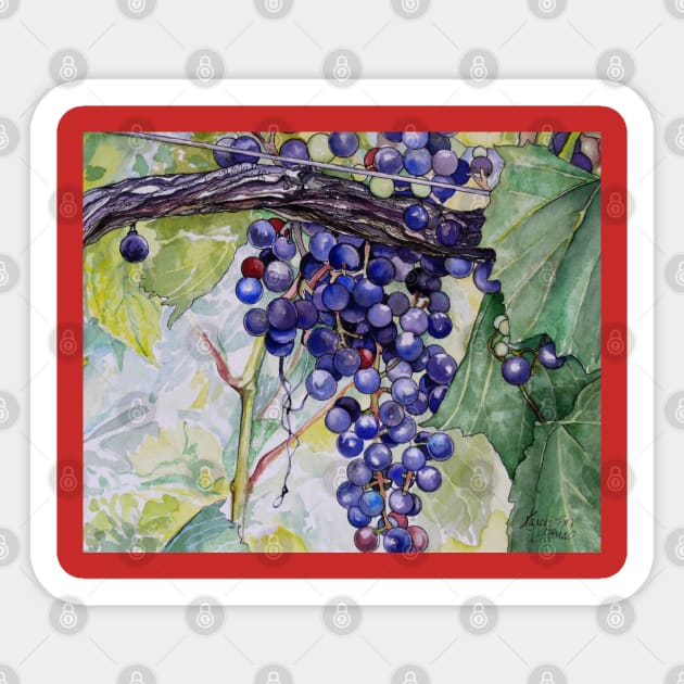 Grapes Sticker by Zodiart